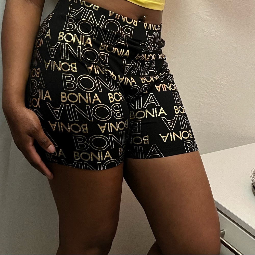 Two piece black and gold